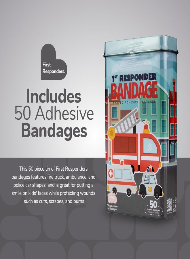 BioSwiss Bandages, First Responders Shaped Self Adhesive Bandage Set, Latex Free, Sterile Wound Care, 50 Count - Image 2